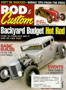 ROD & CUSTOM 2006 NOV - RAILS, ROADSTER SHEET METAL